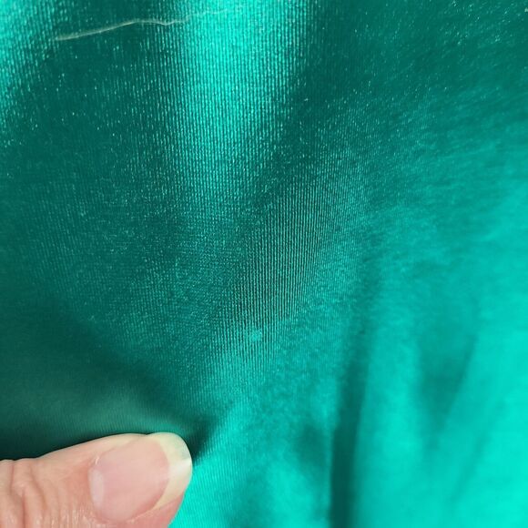 New MAC DUGGAL 12428 Emerald Charmeuse Rhinestone Strap Trumpet Gown Wm (4) $298 - Picture 7 of 13